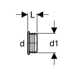 Geberit gummi lippenring 50 / 40 mm tbv buis / buis verbinding