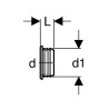 Geberit gummi lippenring 50 / 40 mm tbv buis / buis verbinding