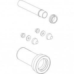Wisa WC aansluitset voor wandcloset lengte 300mm