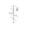 Grohe closetspoeler chroom 3/4 opbouw incl. spoelregeling