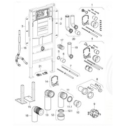 Geberit PE rubber O-ring afdichting