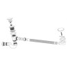 Wiesbaden luxe badplugoverloopcombinatie met clickwaste chroom