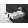 Lotte fontein rechts 40 x 22 x 10 cm solid surface mat wit