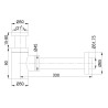 UniMatch fonteinsifon 5/4" x 32 mm gunmetal