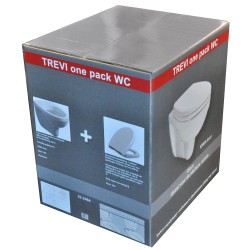 Trevi wandcloset verkort Kiwa Menir toiletzitting softclose glans wit