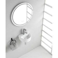 Lara fontein 30 x 25 x 12 cm keramiek glans wit