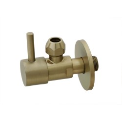 Minimal hoekstopkraan 3/8" x 3/8" of knel 10 mm geborsteld messing