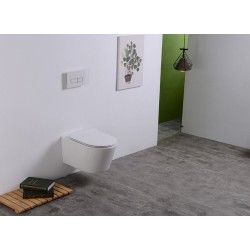 Sity wandcloset rimless toiletzitting softclose glans wit