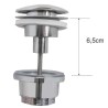 UniMatch clickwaste afvoerplug 5/4" chroom
