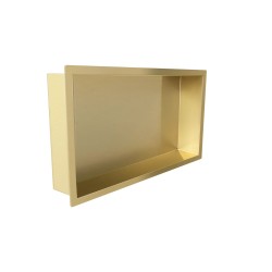 Demis inbouwnis 60 x 30 x 7 cm geborsteld brons koper pvd
