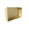 Demis inbouwnis 60 x 30 x 7 cm geborsteld brons koper pvd