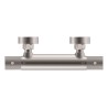Ribbd thermostatische douchemengkraan hartafstand 15 cm geborst. staal