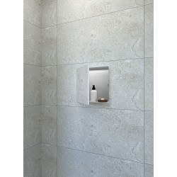 Demis inbouwnis betegelbaar 30 x 30 x 14 cm RVS