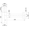 UniMatch wastafelsifon 5/4" x 32 mm mat wit