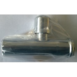 muurbuis recht beluchter 32mm verchroomd