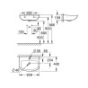 Grohe Bau wastafel 600mm wit met kraangat / overloop