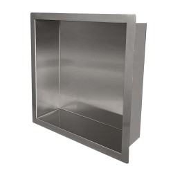 Demis inbouwnis 30 x 30 x 7 cm gunmetal PVD