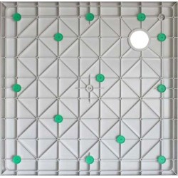 luxe douchebak SMC vierkant 900 x 900 x 40mm wit