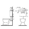Plieger Weser laaghangend reservoir dual flush wit