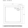 luxe douchebak SMC vierkant 900 x 900 x 40mm wit