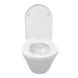 Stereo wandcloset rimless Shade slim toiletzitting softclose mat wit