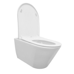 Stereo wandcloset rimless Shade slim toiletzitting softclose mat wit
