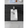 Lotte fontein rechts 40 x 22 x 10 cm solid surface mat wit