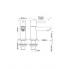 Caral Amador fonteinkraan Kiwa 1/2'' chroom