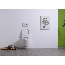 Sity wandcloset rimless toiletzitting softclose glans wit