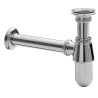 Wiesbaden plugbekersifon 5/4" x 32 mm chroom muurbuis en rozet