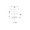 UniMatch open afvoerplug 5/4'' geborsteld staal