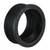 Overgangsring /-rubbermanchet 50 x 32 mm metaal / pvc