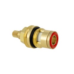 BONFIX Binnenwerk keramisch messing 1/2" links-sluitend rood