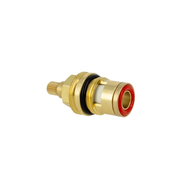 BONFIX Binnenwerk keramisch messing 1/2" links-sluitend rood