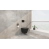 Vesta wandcloset rimless bidetkraan koud Shade zitting mat zwart