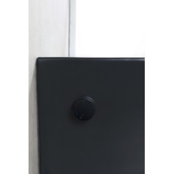 Vesta wandcloset rimless met bidetkraan warm en koud water mat zwart