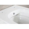 Vesta wandcloset rimless met bidetkraan koud water glans wit