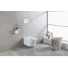 Vesta wandcloset rimless met bidetkraan koud water glans wit
