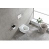 Vesta wandcloset rimless met bidetkraan koud water mat wit