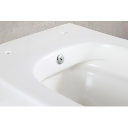 Vesta wandcloset rimless met bidetkraan koud water mat wit