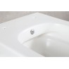 Vesta wandcloset rimless met bidetkraan koud water mat wit