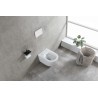 Vesta wandcloset rimless met bidetkraan warm en koud water glans wit