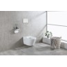 Vesta wandcloset rimless met bidetkraan warm en koud water glans wit