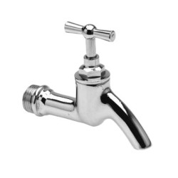 BONFIX Tapkraan gladde uitloop gepolijst verchroomd 1/2"