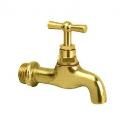BONFIX Tapkraan gladde uitloop gepolijst messing 1/2"
