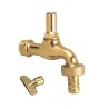 BONFIX Tapkraan slangkoppeling sleutelbed. gepolijst messing 1/2"