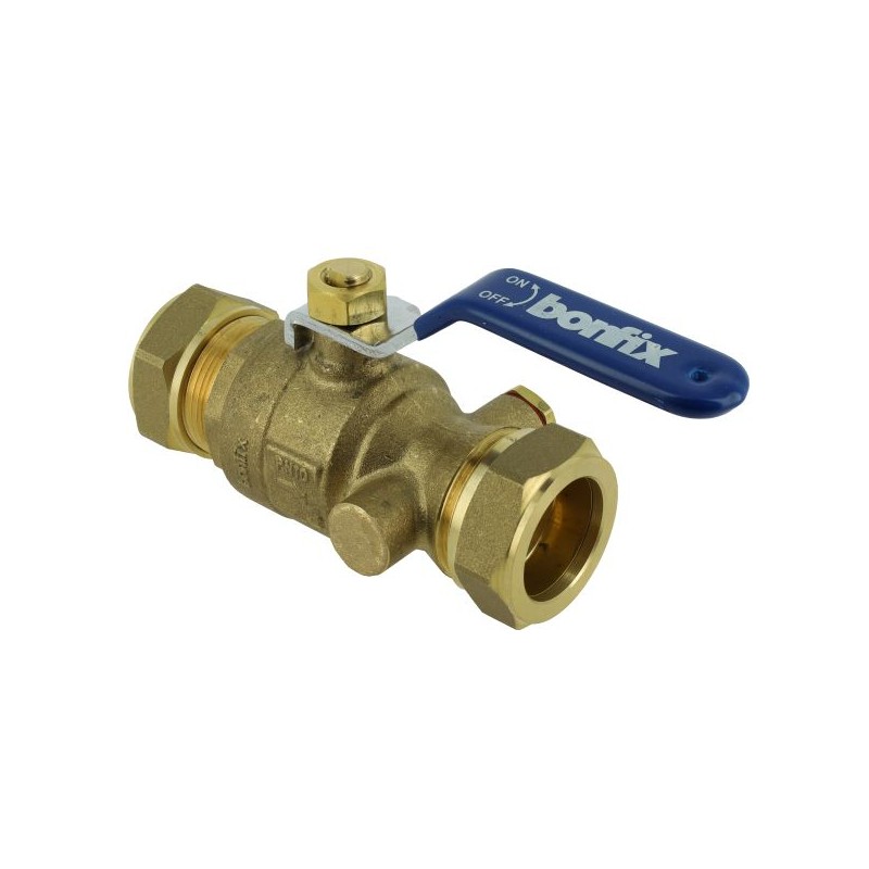 BONFIX Kogelstopkraan 12 x 12 mm knel zonder aftapgelegenheid