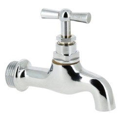 BONFIX Tapkraan gladde uitloop gepolijst verchroomd 1/2"
