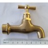 BONFIX Tapkraan gladde uitloop gepolijst messing 1/2"