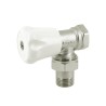 BONFIX Radiatorkraan 1/2" haaks met koppeling